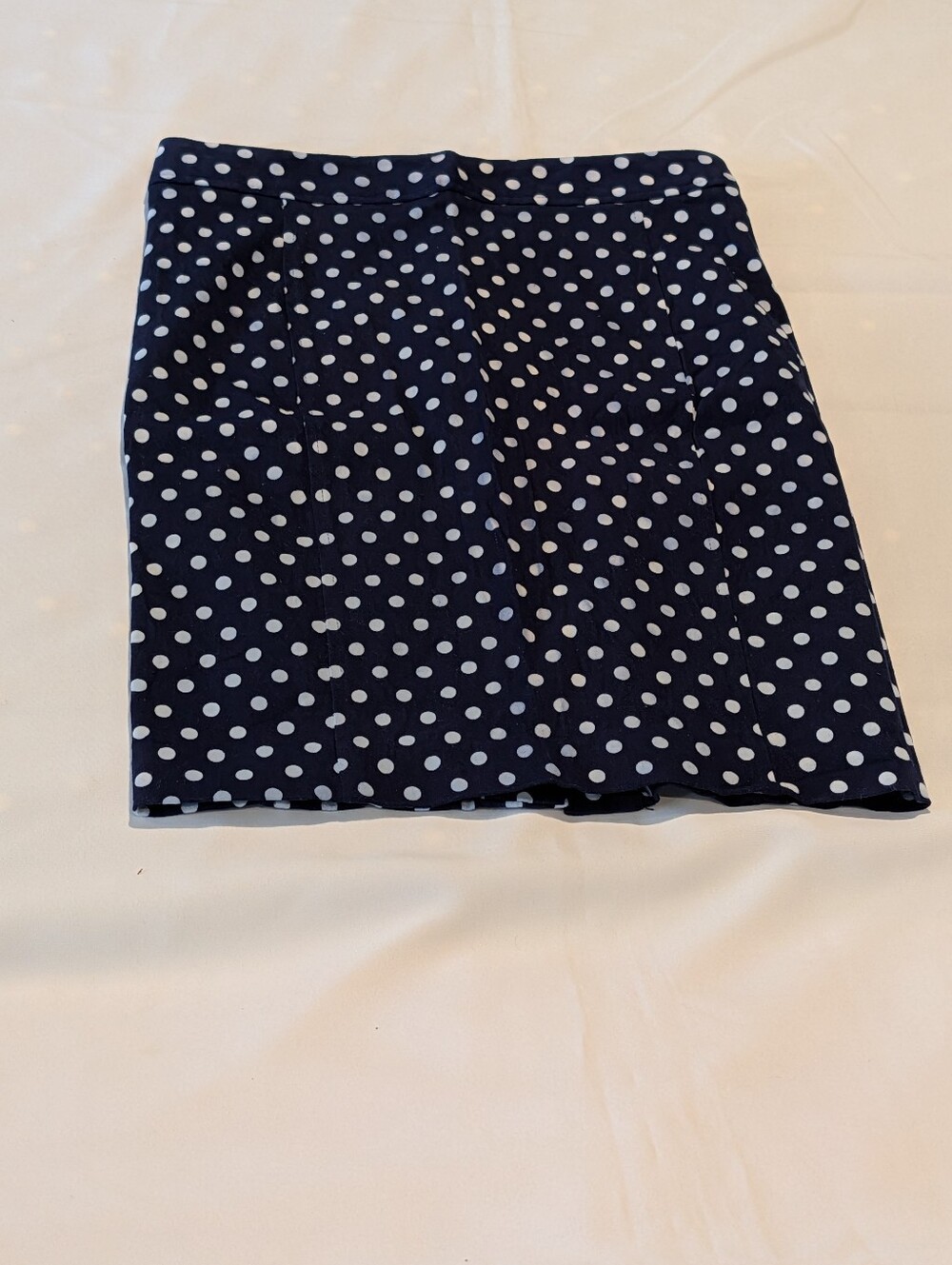 S Pixley Polka Dot Navy Pencil Skirt - Women